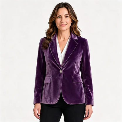 💖【S-3XL】Elegantné a úzke zamatové sako