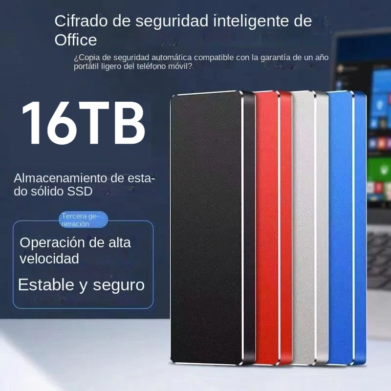 【16TB】Disco duro portátil de transferencia ultrarrápida de 150 M/S