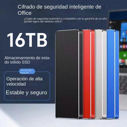 【16TB】Disco duro portátil de transferencia ultrarrápida de 150 M/S