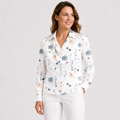 ✨【50% zľava po obmedzenú dobu】【S-3XL】【40-100 kg】Elegantná dámska košeľa s potlačou a golierom