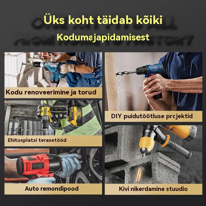 【6+8+10+12mm】 | Väga tugev 4-piluline ekstsentriline puurikomplekt