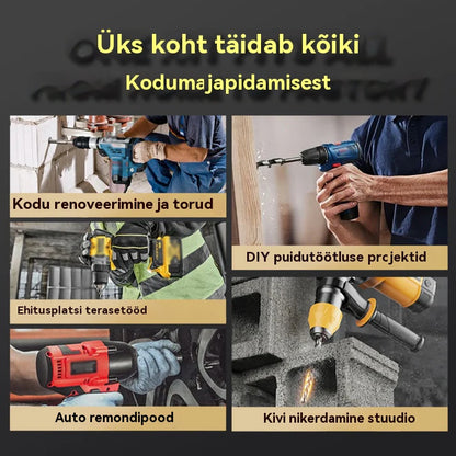 【6+8+10+12mm】 | Väga tugev 4-piluline ekstsentriline puurikomplekt