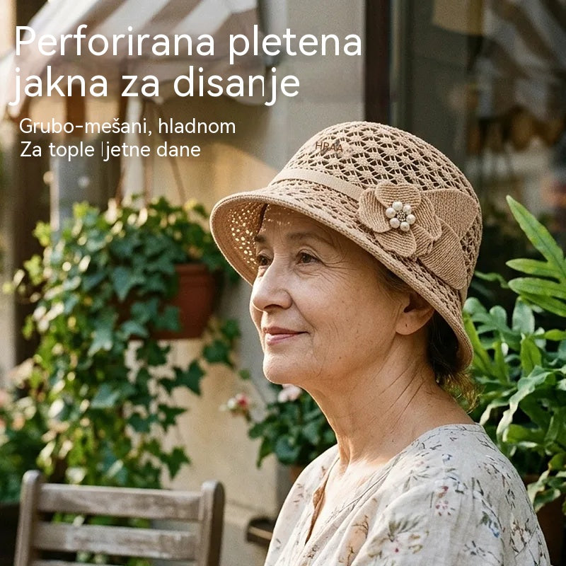 👒Elegantni šešir za sunce s ažurnim pletenim dizajnom koji učinkovito blokira sunčevu svjetlost.