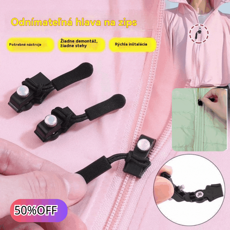 👚✨(20 kusov)🎁Univerzálny nástroj na opravu zipsov: Odnímateľná hlavica pre rýchlu a jednoduchú opravu zipsu.