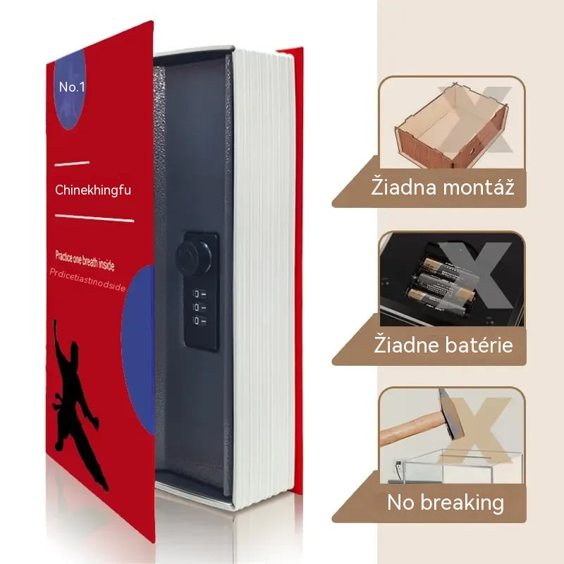 🔐📚【24*15.5*5.5cm】Skrytý trezor v podobe knihy – tajná schránka v podobe slovníka s číselným zámkom
