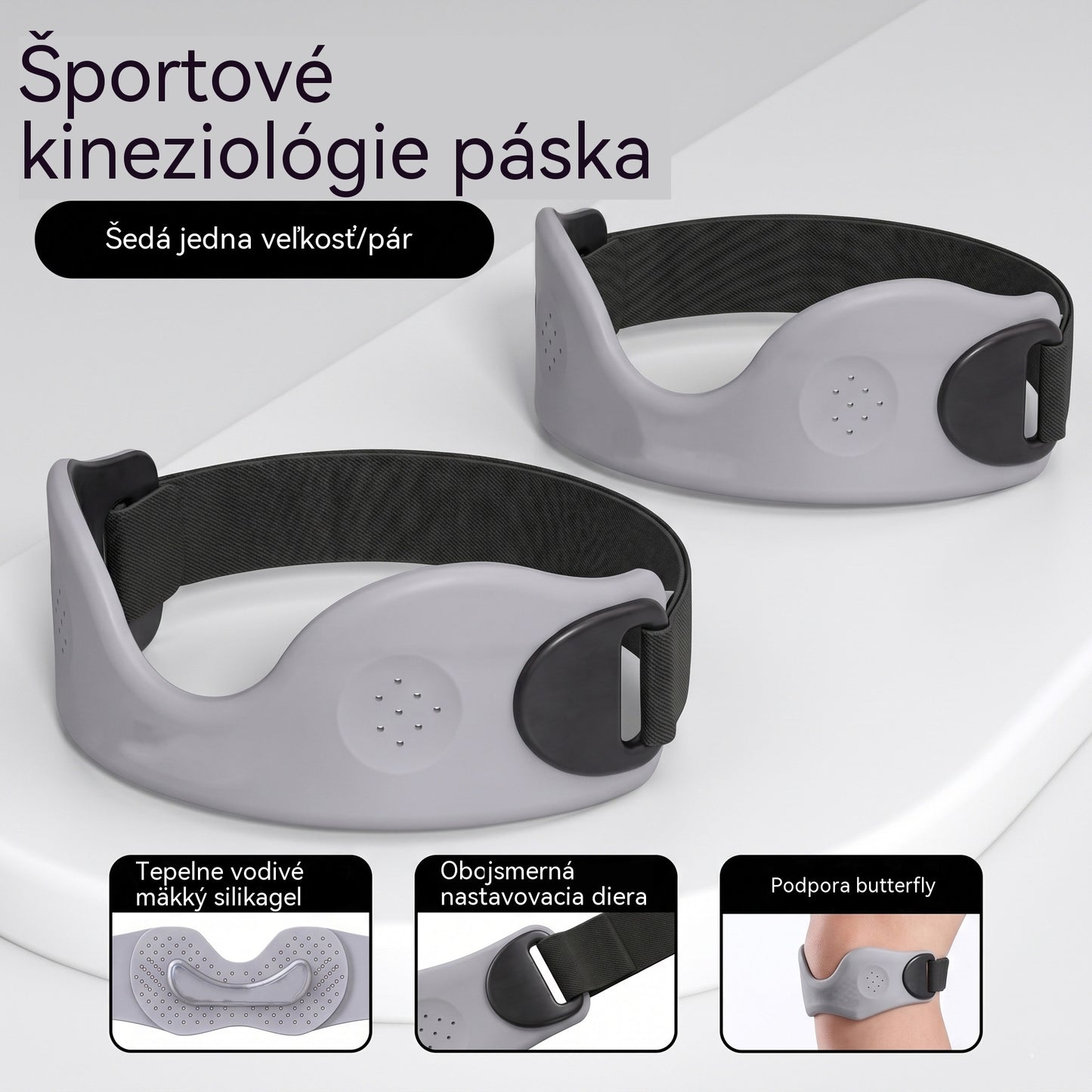 🔥50% zľava! ⏰️ Silikónová patelárna ortéza na koleno na úľavu od bolesti kolena 🦵