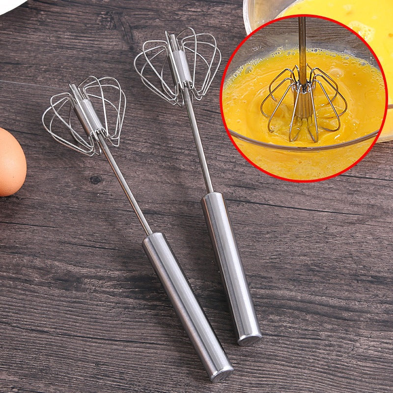 25 € [set od 3 dijela] Poluautomatska mutilica za jaja od nehrđajućeg čelika