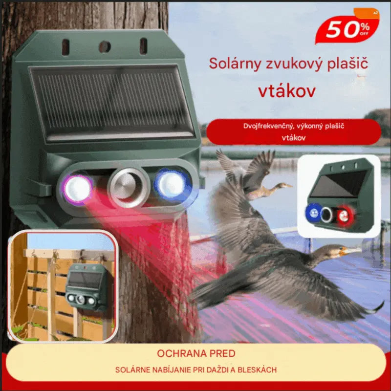 【30%OFF】🔥Repelente solar ultrasónico para animales para exteriores: puede ahuyentar pájaros y animales.