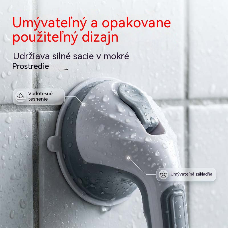 🛁 Okamžitá podpora bez vŕtania – Odolná prísavka (umývateľná, nepoškodí stenu) – Platba na dobierku 🦾