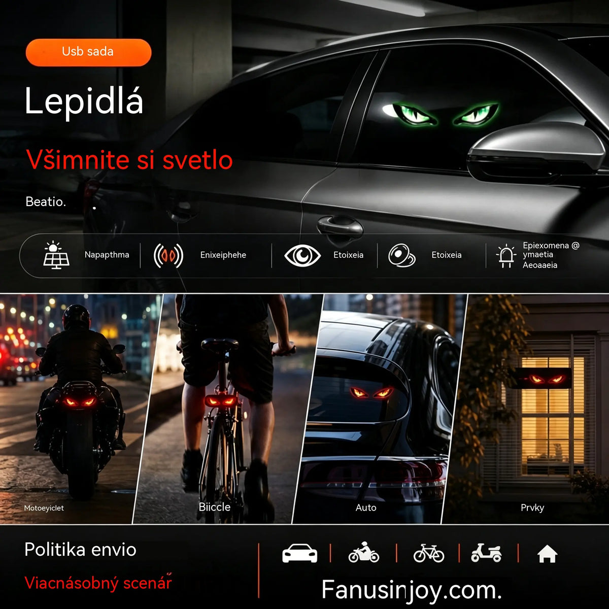 【Kúpte 1, dostanete 1 zadarmo】🚗👀 Solárne LED výstražné svetlo do auta | Získajte všetku pozornosť a zvýšte bezpečnosť jazdy – bezdrôtové, s automatickou detekciou a univerzálnym použitím ✨