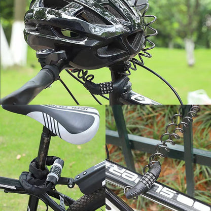🏍️Kombinačný zámok na bicykel, zámok na prilbu, kombinovaný zámok proti krádeži, elektrický bicykel a motocykel