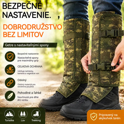 📢📢 ZĽAVA 50%!🚶‍♂️Nastaviteľné unisex outdoorové návleky, odolné voči hadom, vyrobené z odolnej a oderuvzdornej látky, vhodné na poľovníctvo a turistiku.
