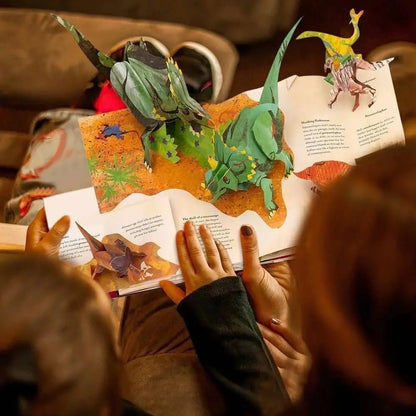 📕✨3DEnclopediaPrehistorickéDinosauryVyskakovacie knihy Encyklopédia dinosaurov