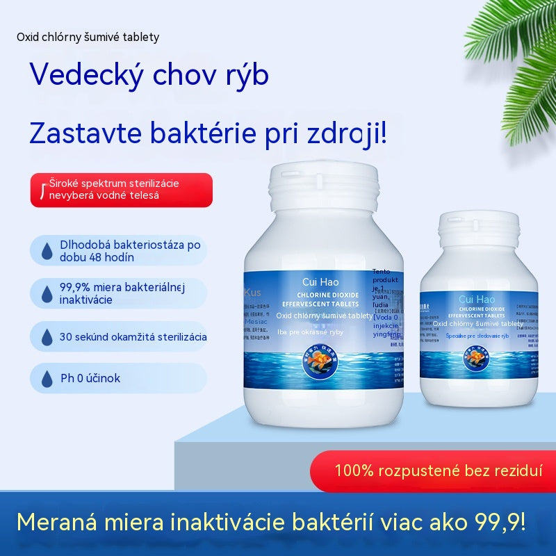 🐟【100 tabliet】【Kúpte 1 a získajte 1 zadarmo】💧 Šumivé tablety na čistenie vody v akváriu a jazierku, okysličovacie tablety na akváriu 🔥