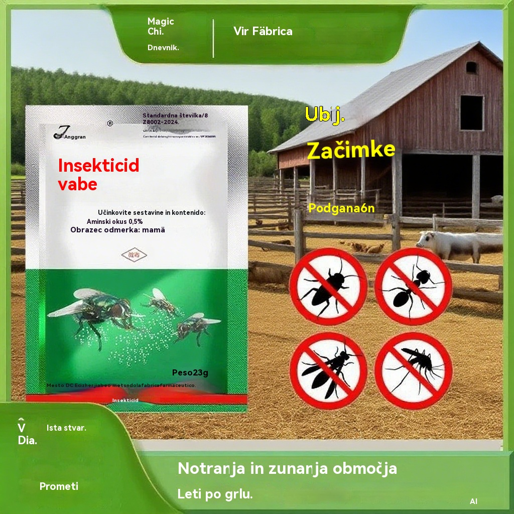🦟【10 kusov】❤️Špeciálne navrhnuté na ničenie komárov a múch na farmách, jedno balenie zabíja blchy/kobylky/šváby/muchy/komáre!