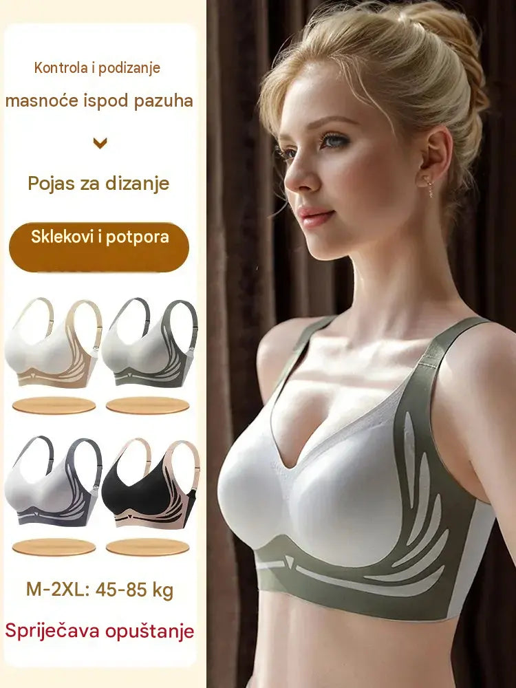 【50% POPUSTA】😍【Pakiranje od 3 komada】Ženski grudnjak bez žice❤️【40-85 kg】