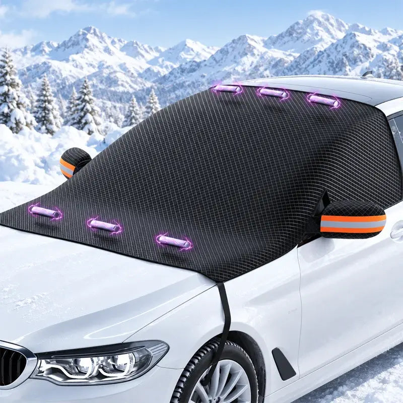 🚗❄Magnetická krycia plachta na čelné sklo auta – zosilnená hliníková fólia proti námraze