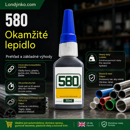 【5-dielna sada】🛠️ Okamžité lepidlo – lepí kov, plast a gumu. Vytvrdne za 20 sekúnd, odolné voči poveternostným vplyvom a nárazom. 30 ml. -50%! 🔧✨