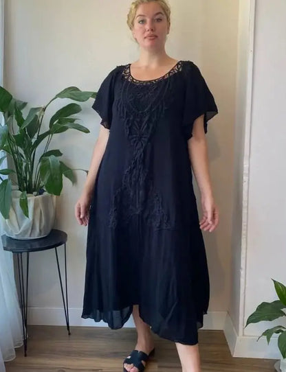 ❤️【S-5XL】nové šaty, plus size, pohodlné a voľné🔥Vynikajúca kvalita👌Perfektne sedia všetkým typom postavy👌