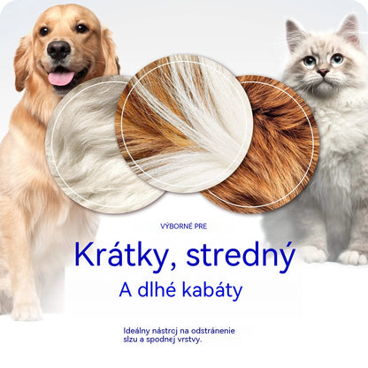 Kúpte jeden, druhý dostanete zadarmo! 🐾 Profesionálny nástroj na odstraňovanie odumretých chlpov u psov a mačiek: jemný, účinný a bez chlpov doma ✨💖