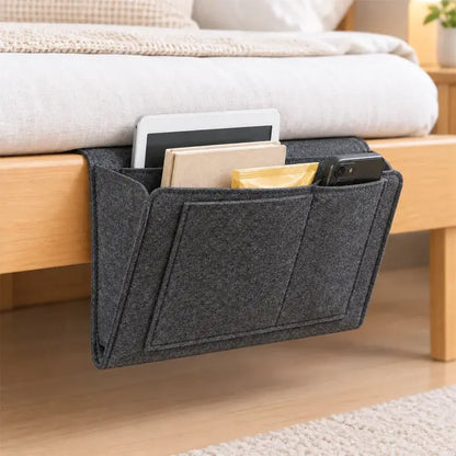 🛏️【Kúpte 1 a dostanete 1 zadarmo】✨ Zavesný organizér na posteľ z plsti | Mimoriadne odolná úložná taška do spálne, ktorú možno pripevniť bez vŕtania