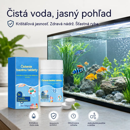 【Kúp 1, získaj 1 zadarmo】💦Crystal Clear Pool Cleaner tablety s dlhotrvajúcim účinkom