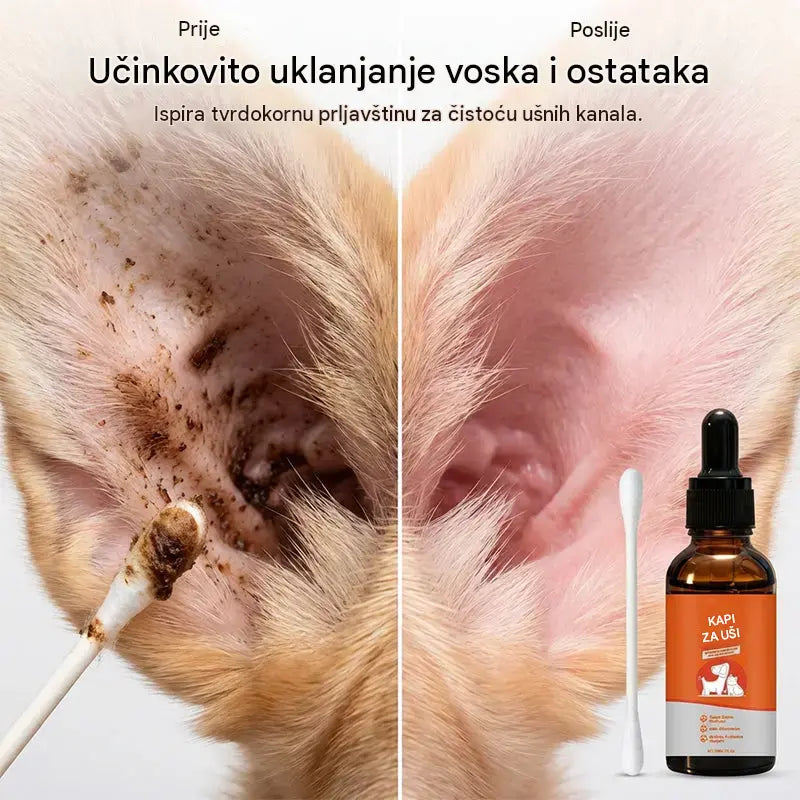 【Kupite 1, dobijte 1 gratis】🐶🐱Prirodne kapi za uši za pse i mačke protiv svrbeža i nakupljanja ušnog voska