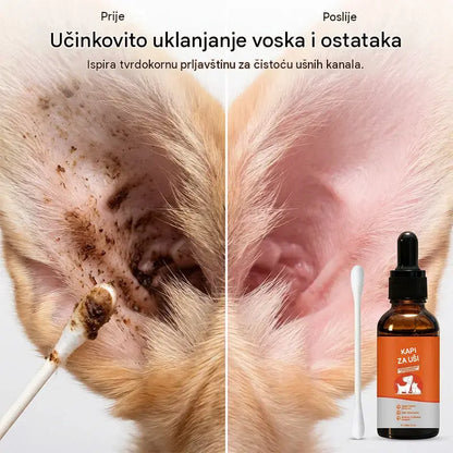 【Kupite 1, dobijte 1 gratis】🐶🐱Prirodne kapi za uši za pse i mačke protiv svrbeža i nakupljanja ušnog voska