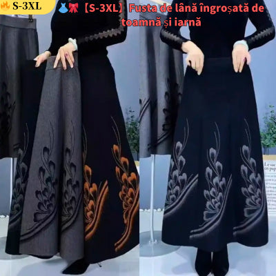 👗🎀【S-3XL】Jesenná a zimná dámska vlnená sukňa