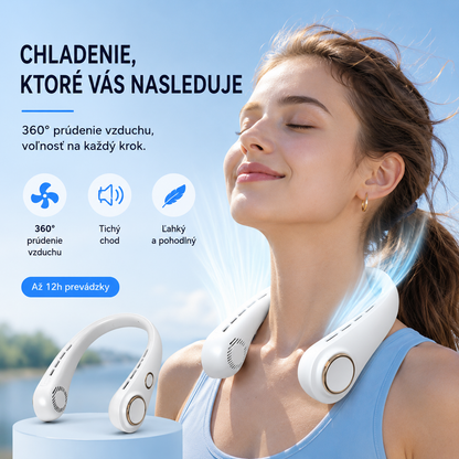 🥳💨 Ventilátor klimatizácie s montážou na krk – ultratichý, s 360° rotáciou, tromi nastaveniami rýchlosti vetra. Ovládanie bez použitia rúk, chladný a pohodlný, super dlhá výdrž batérie. Letná nevyhnutnosť! 😎🌬️