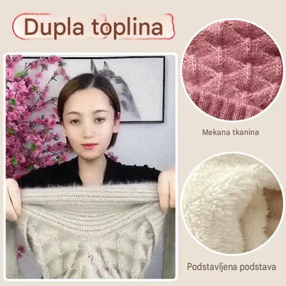 🔥【ŠEŠIR + ŠAL】🔥🐏 Visokokvalitetna, udobna, mekana i vjetrootporna kapuljača i šal s ugrađenom zaštitom za uši