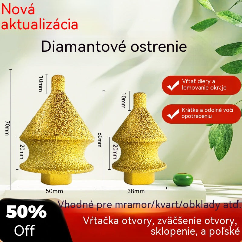 🧰🛠️【38 mm/55 mm】Multifunkčný diamantový skosovací vrták