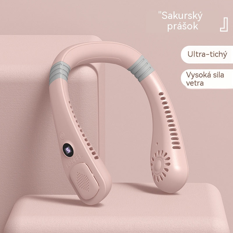 💨 Krčný ventilátor klimatizácie – Extrémne tichý, prenosný a otočný o 360° – Ideálny na leto 🌞
