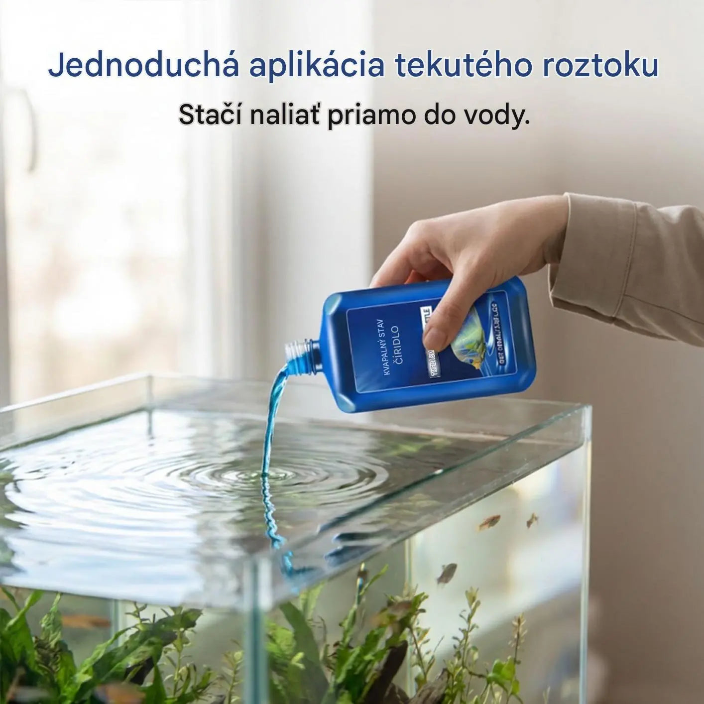 💦Rýchlo pôsobiaci čistič vody do akvária — Sledujte svoje ryby v krištáľovo čistom svetle.
