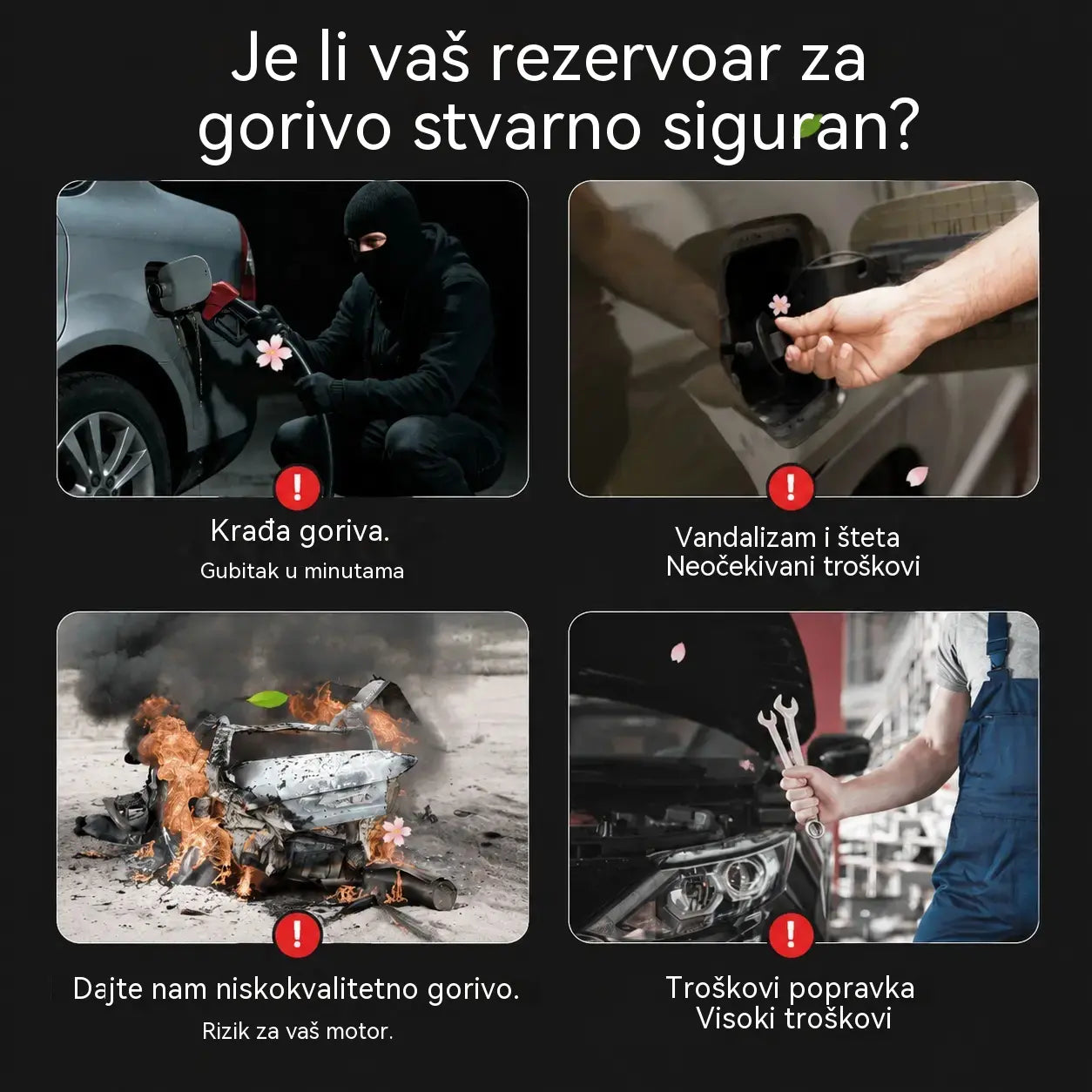 🚗🔒Čep spremnika goriva za teške uvjete rada, koji se može zaključati (s ključem)