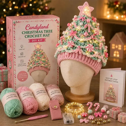 🎄Sada na háčkovanie vianočných čiapok svojpomocne