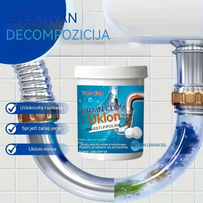 🔥【Kupite 1, dobijte 1 gratis】 ❤️ Moćne šumeće tablete za čišćenje koje brzo otapaju začepljenja uzrokovana masnom kosom i odčepljuju začepljene odvode; također dezodoriraju i imaju antibakterijska svojstva.