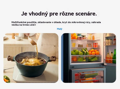 🍲🔥【 3-dielna sada】Silikónové viečka potravinárskej kvality, ktoré udržia čerstvosť