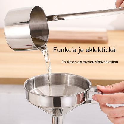 🍲【10cm+14cm】Nálevka z nehrdzavejúcej ocele 304 – nevyhnutná súčasť kuchyne!