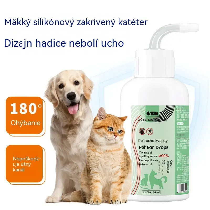 【Kúp 1, získaj 1 zadarmo】🐶🐱 Čistič uší domácich zvierat | Upokojuje svrbenie uší 👂 Vhodné pre mačky a psy