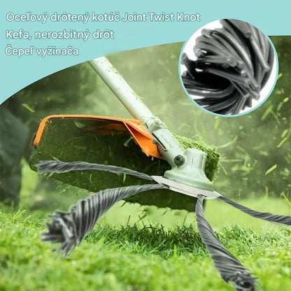 💯6-palcový oceľový drôtený nôž na kosačku na trávu