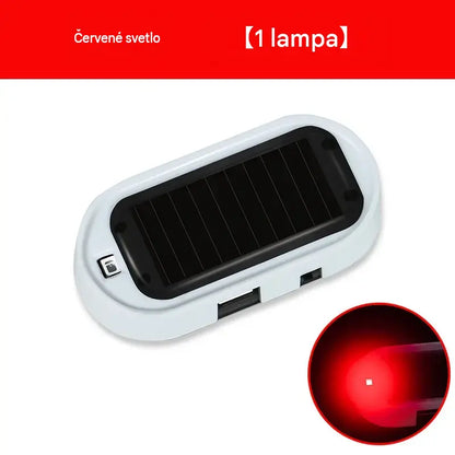 📢🚗 2 kusy 20 eur ⏰ Solárna LED lampa proti krádeži s blikajúcim svetlom