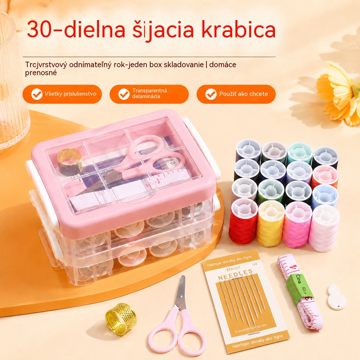 【Kúp 1, získaj 1 zadarmo】🧵30-dielna sada šijacích súprav