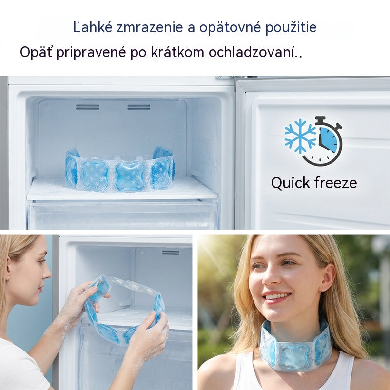Chladivý golier na krk na leto