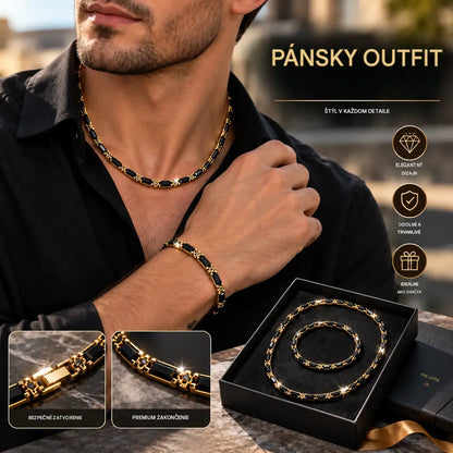 【Náhrdelník + náramok】⏳🔥 50% ZĽAVA LEN NA OBMEDZENÝ ČAS! ⏰ Sada trblietavých šperkov: výrazná, elegantná a prémiovej kvality 💎✨