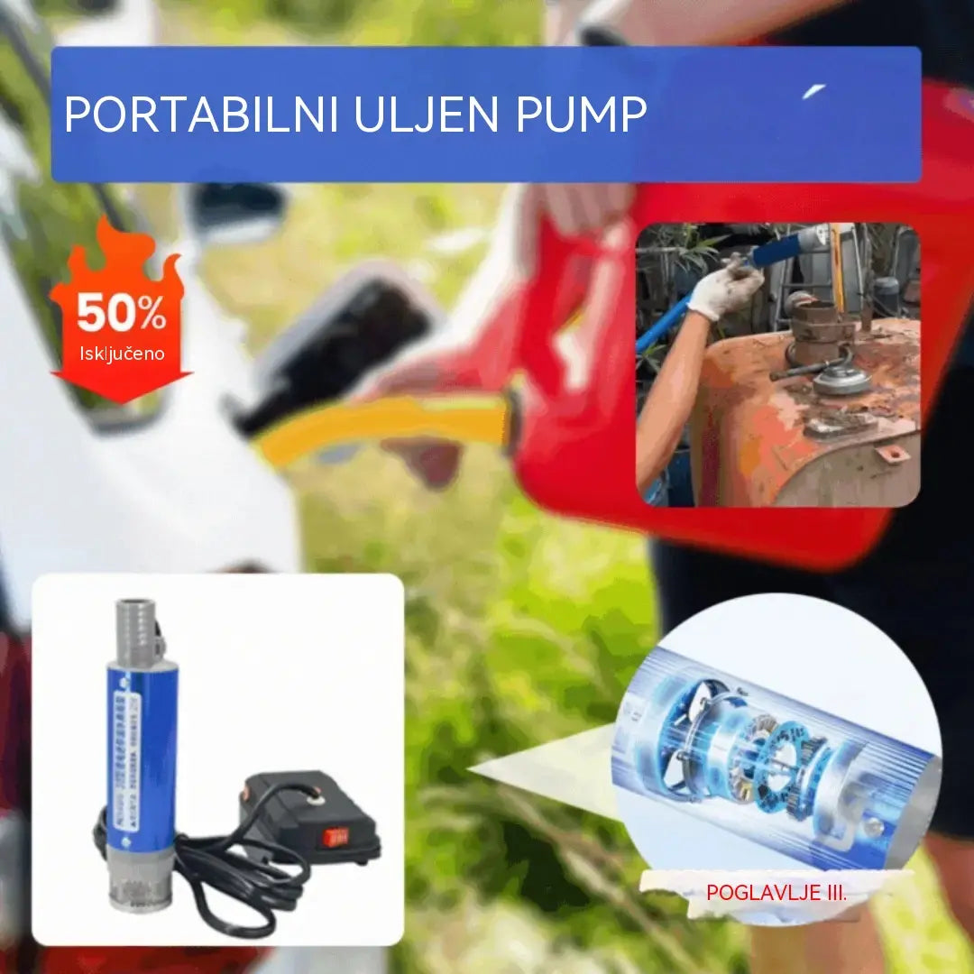 【Električna pumpa za ulje】Nova Denaqi 21V pumpa za ulje s litijevom baterijom, pumpa za ulje i vodu s dvostrukom namjenom, litijeva baterija