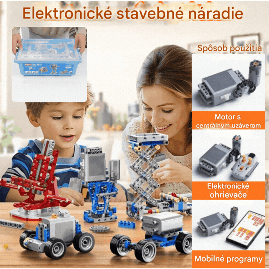 🔥【Obmedzená časová zľava 2026: 30 % zľava】【396 dielikov】🎢🧩Elektrická stavebnica