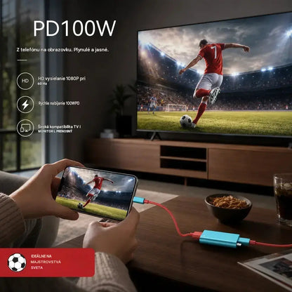 🔥 LIMITOVANÁ PONUKA: 50% zľava! 🔥 Adaptérový kábel USB-C na HDMI pre Switch