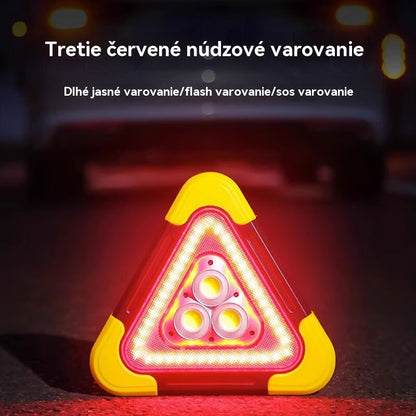 🔥Nový produkt 2026🔥【19cm*17cm】Solárne núdzové trojuholníkové výstražné svetlo tri v jednom