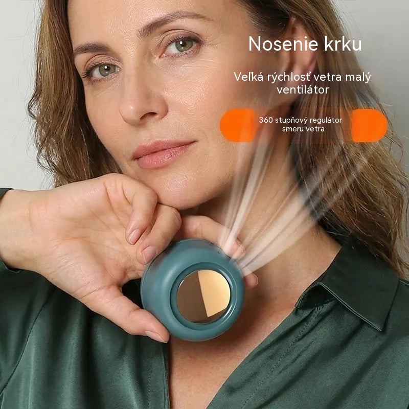 【2 kusy】 Prenosný mini ventilátor s klipom na oblečenie, nastaviteľná rotácia o 360°, ultratiché chladenie, prirodzené a zdravé prúdenie vzduchu, nabíjateľný cez USB